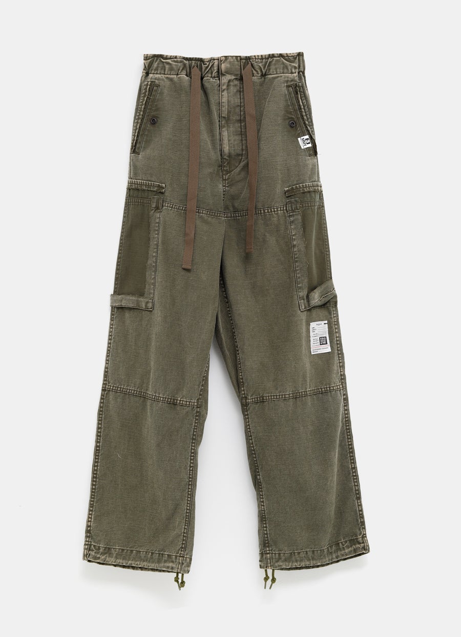 Pantalón cargo de satén para hombre