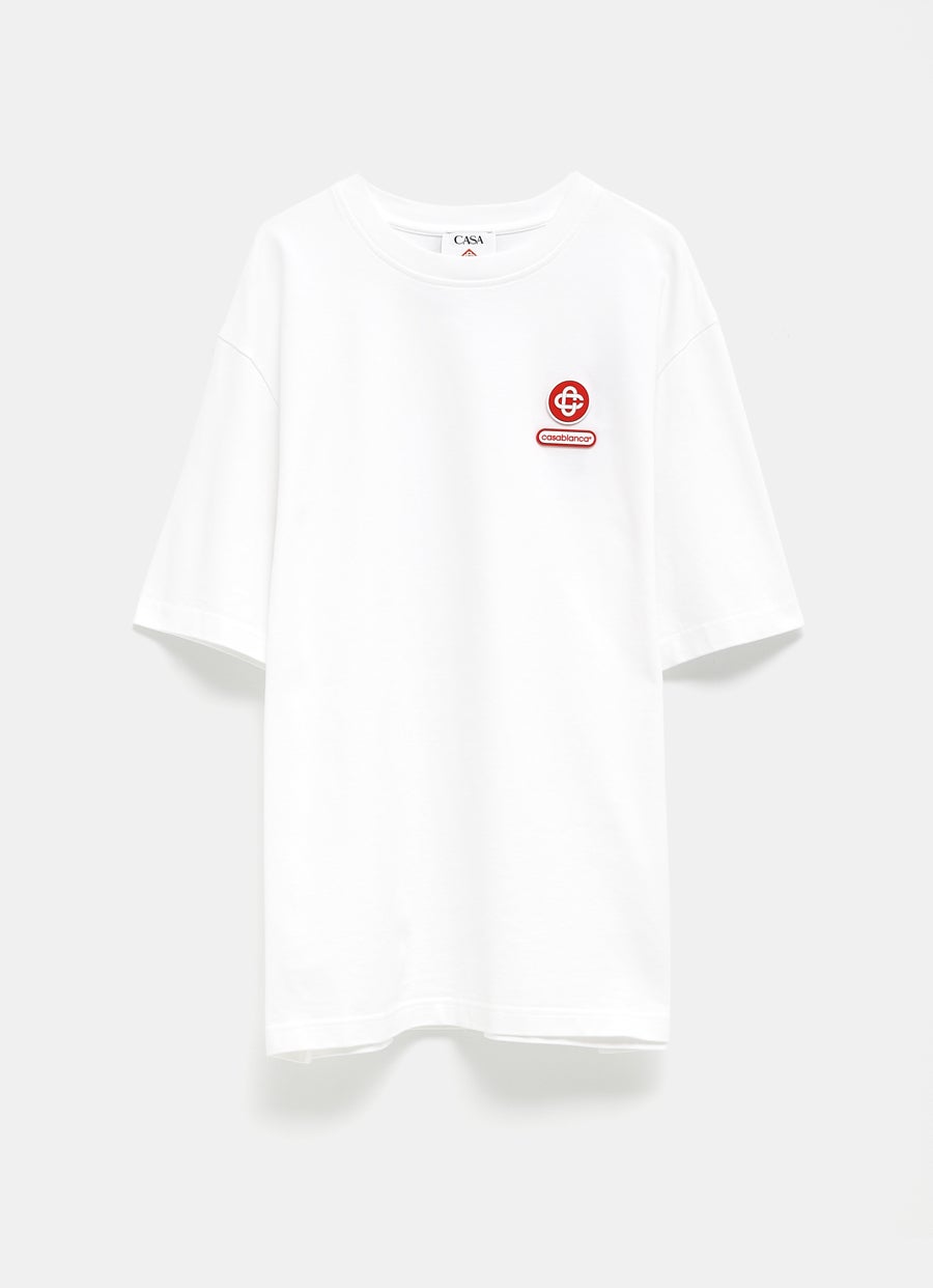 Camiseta con parche del logo