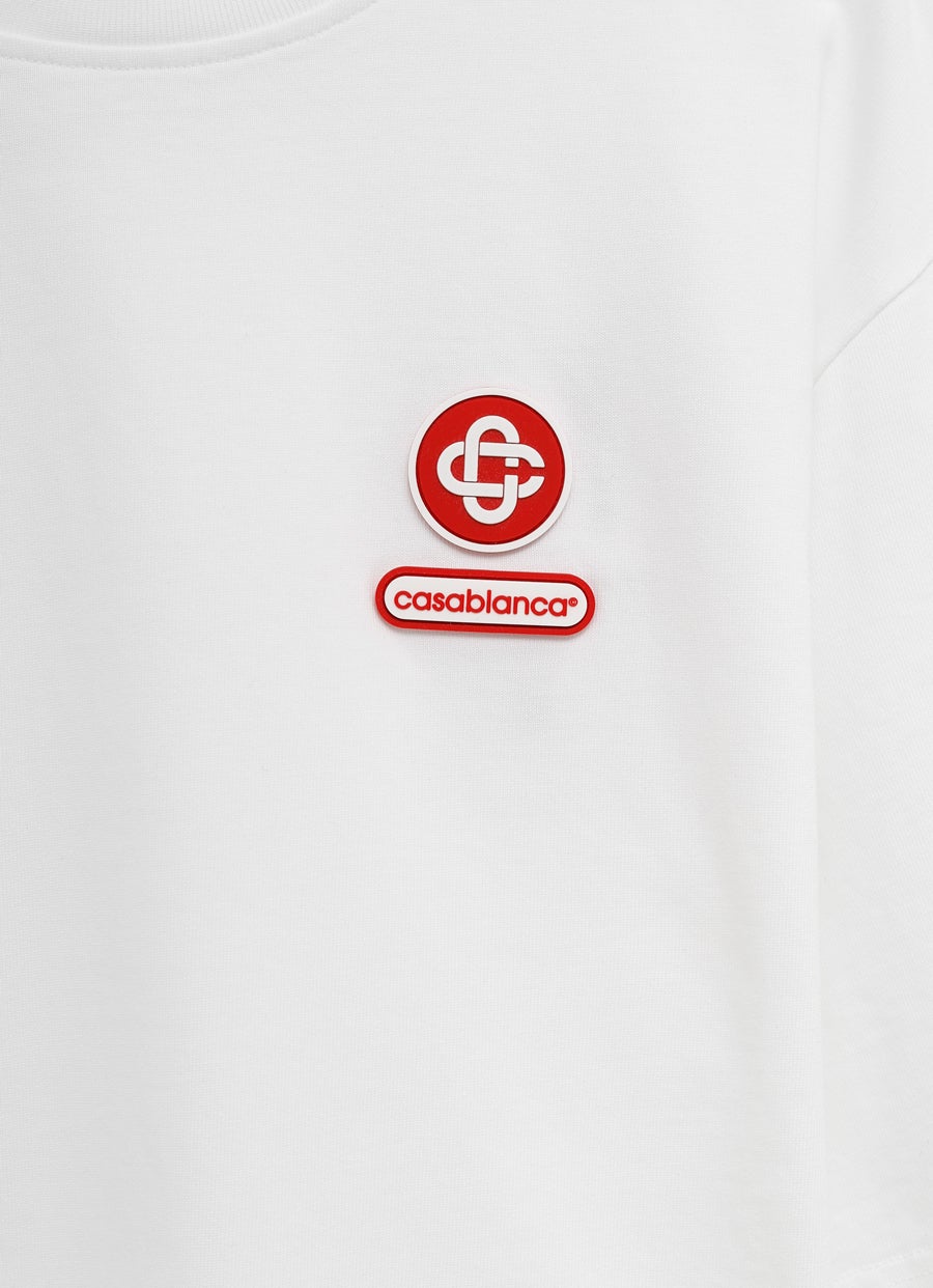 Camiseta con parche del logo