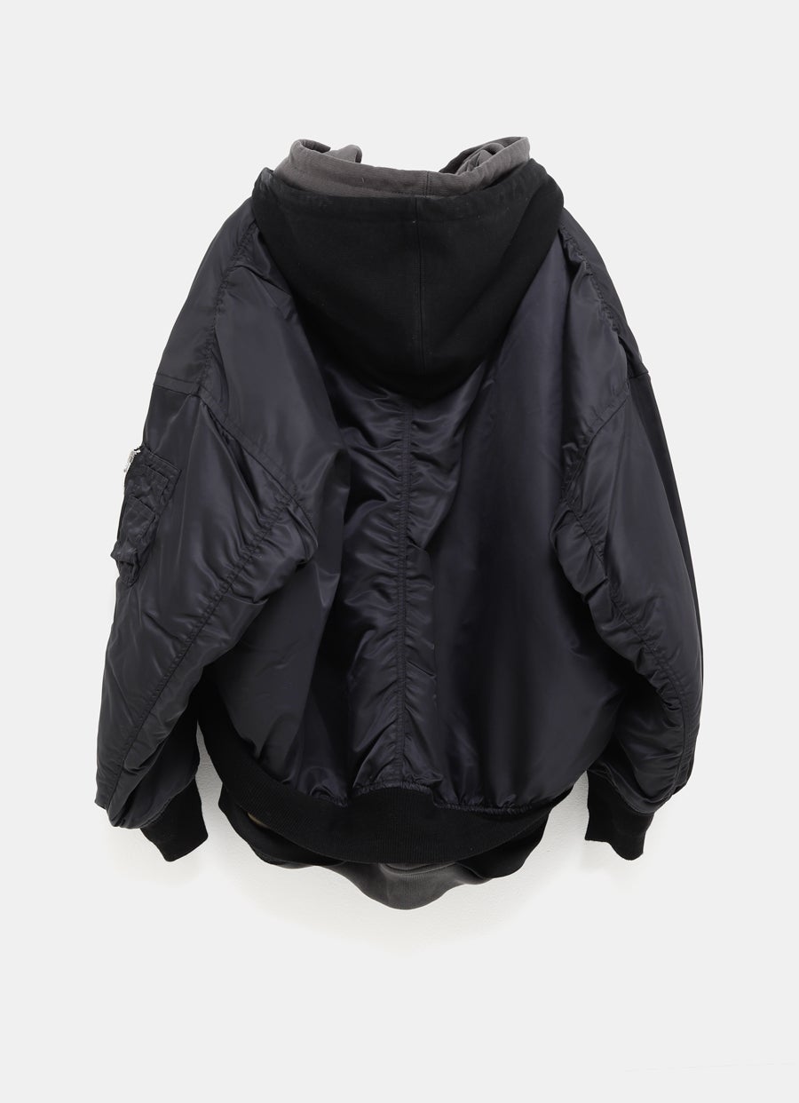 Chaqueta bomber con tres capas para hombre