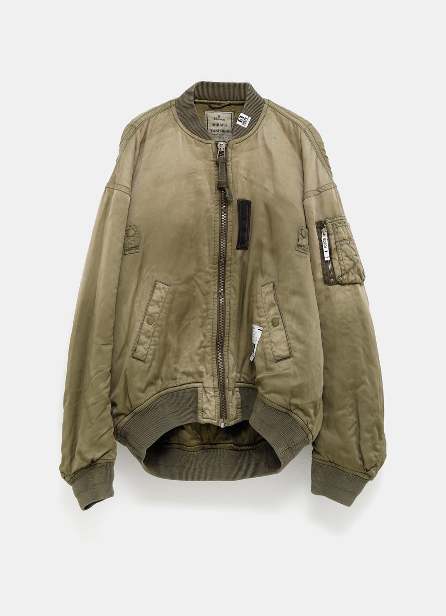 Chaqueta de aviador envejecida para hombre