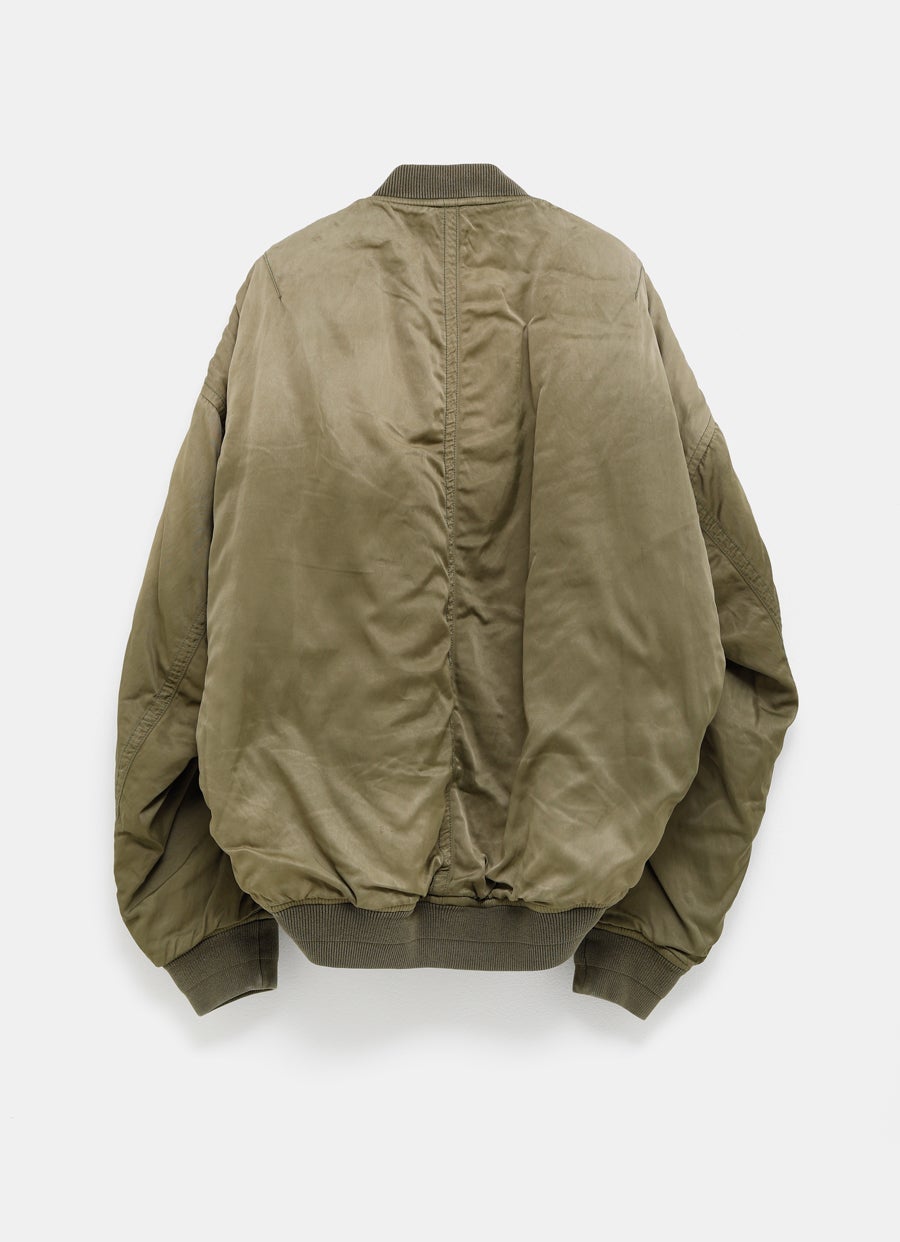 Chaqueta de aviador envejecida para hombre