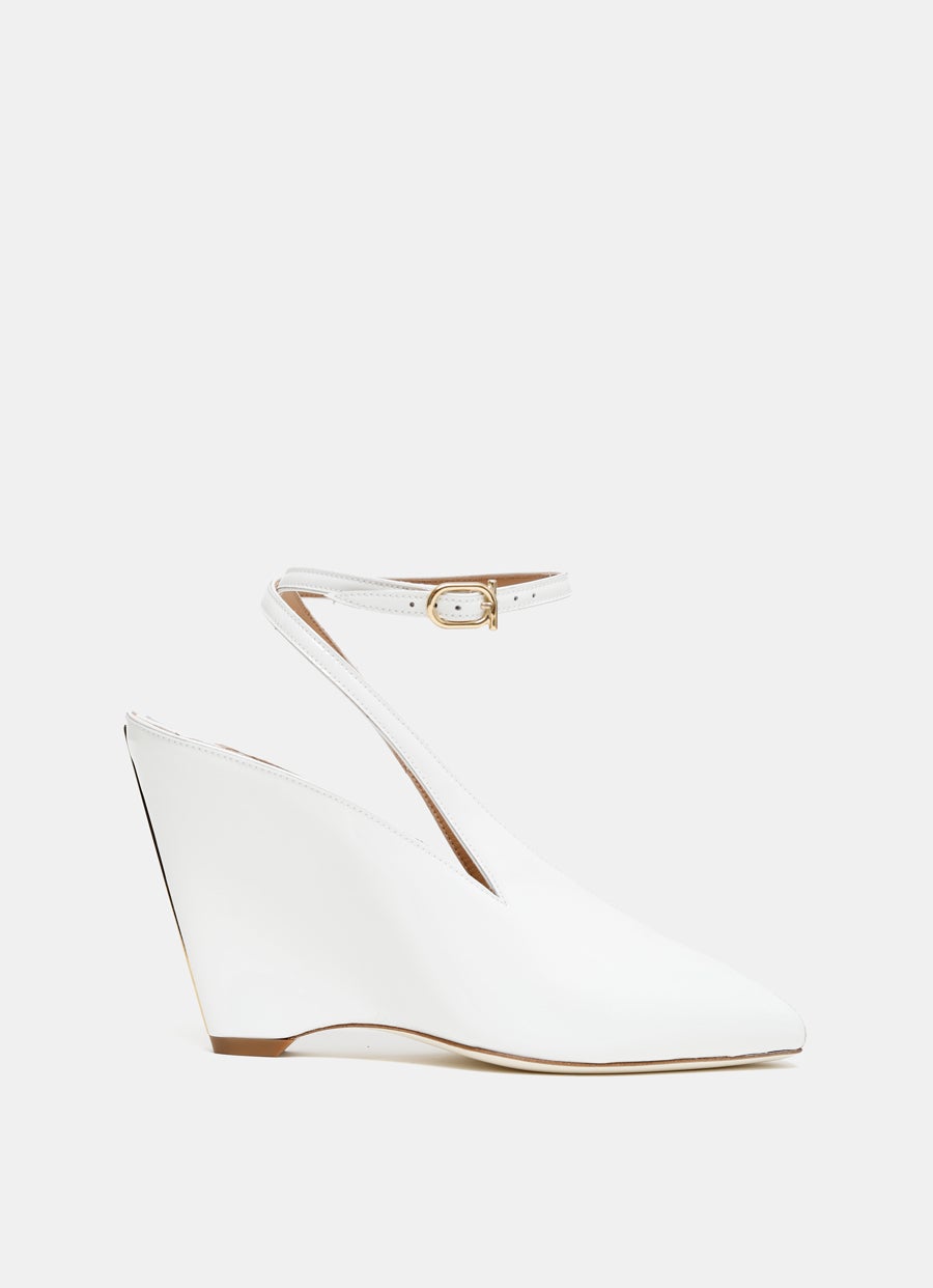 Sandalia con cuña Peep Toe