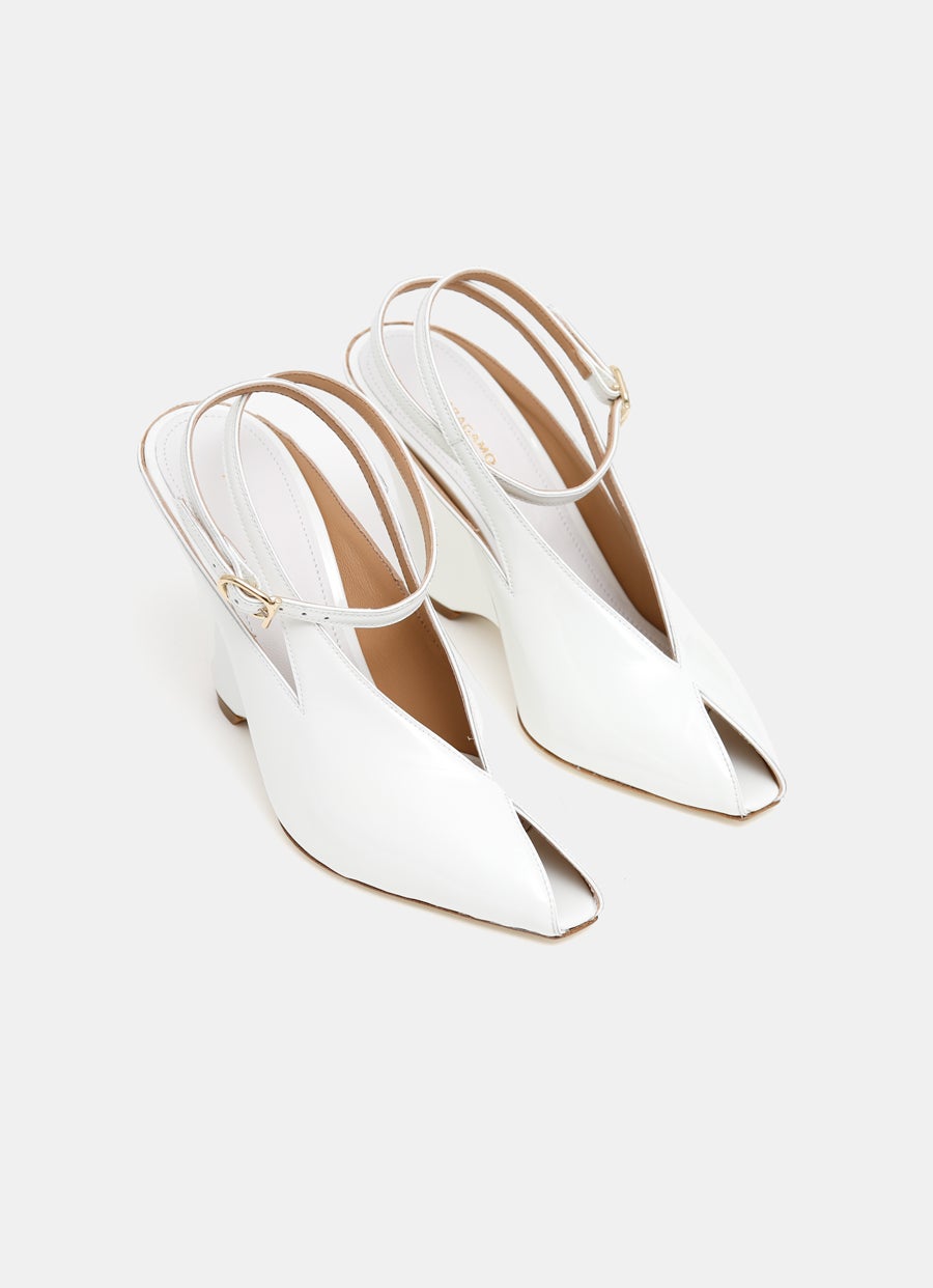 Sandalia con cuña Peep Toe