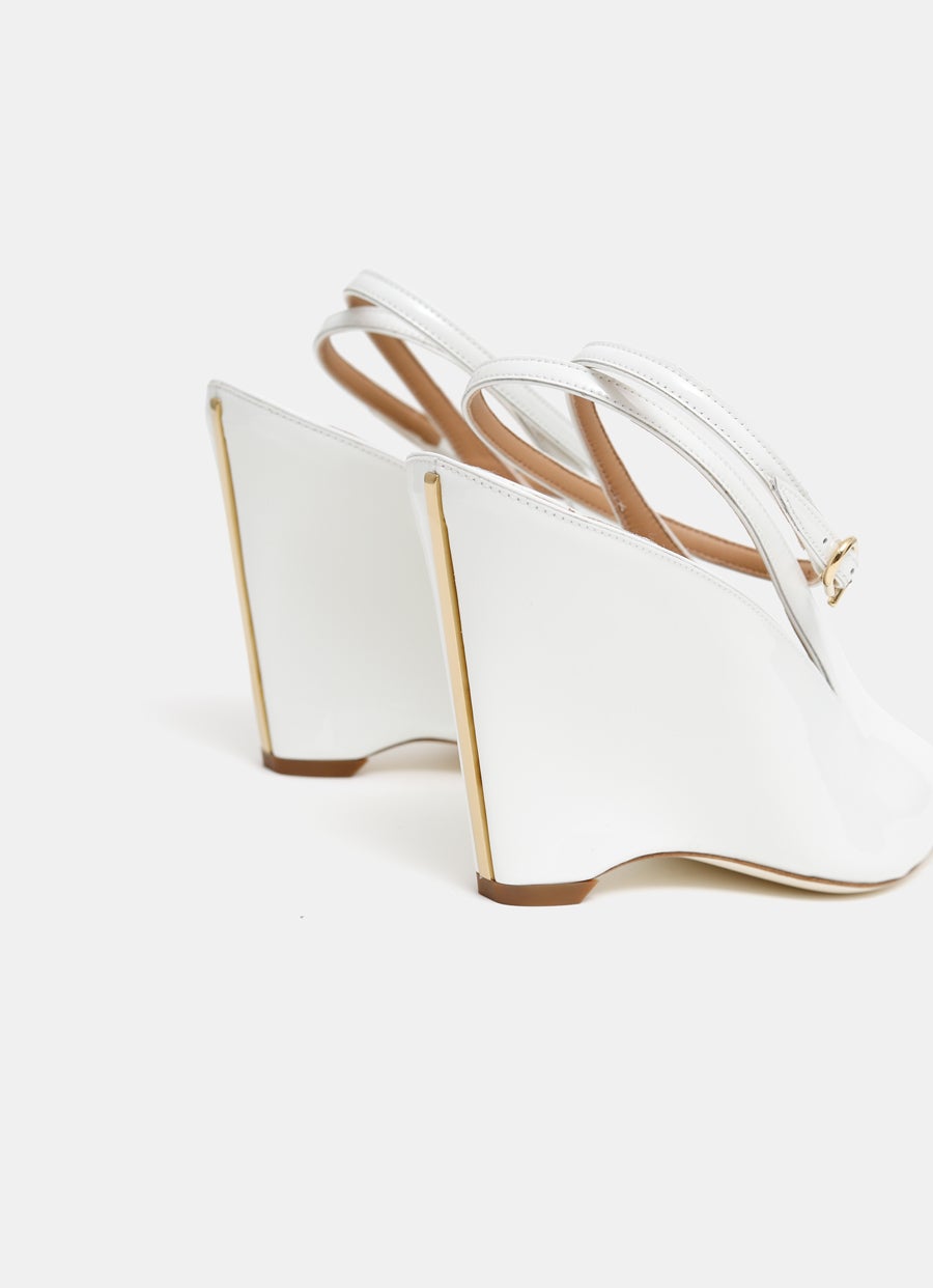 Sandalia con cuña Peep Toe