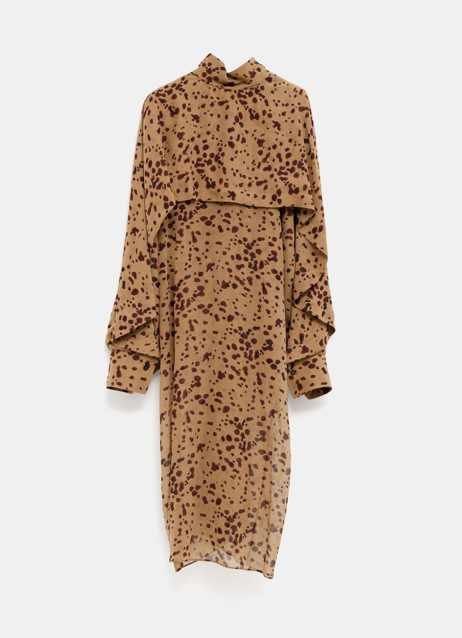 Vestido midi estampado