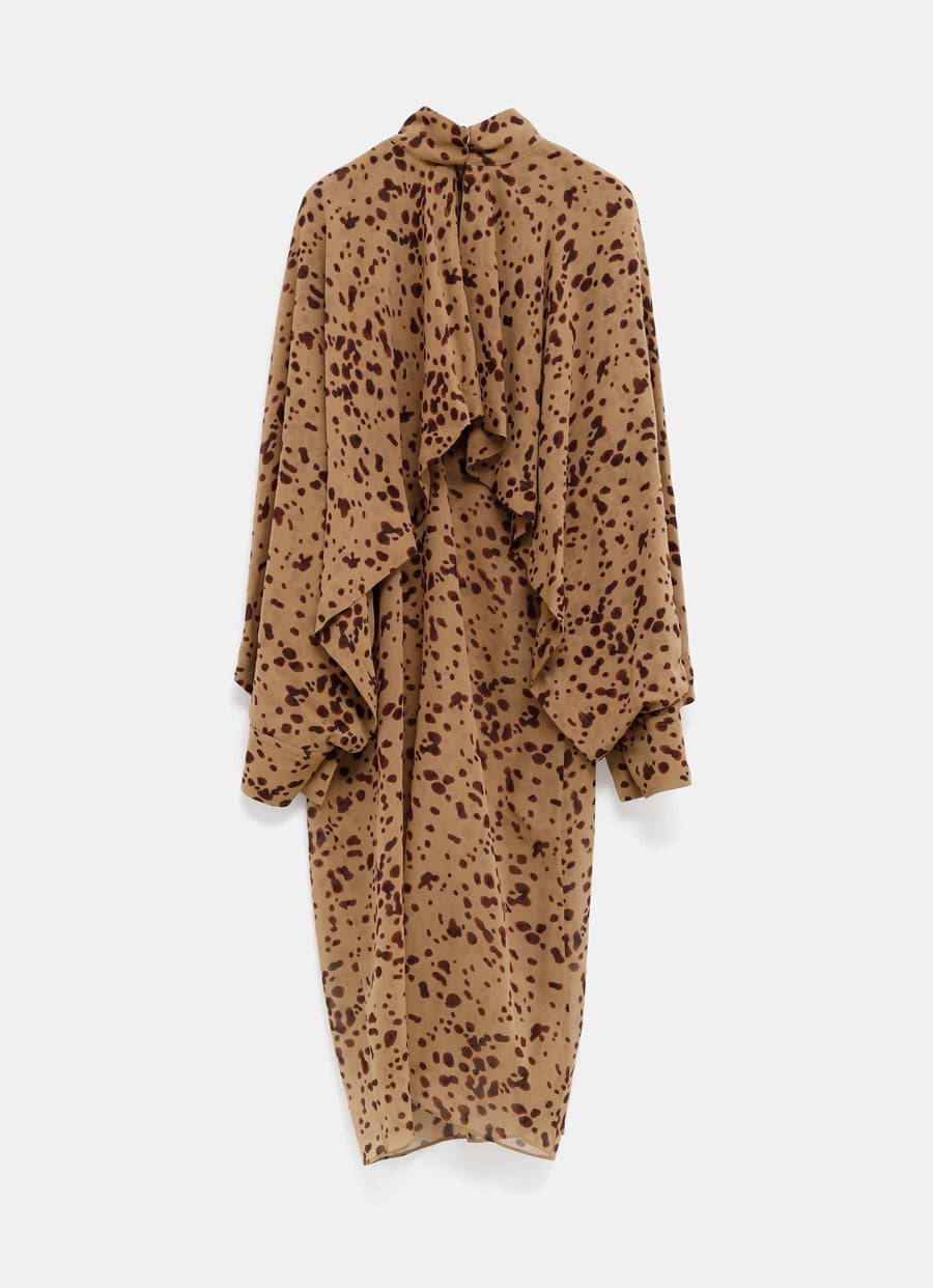 Vestido midi estampado