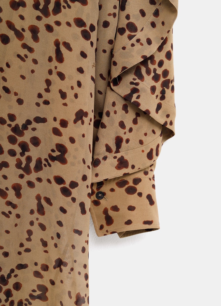 Vestido midi estampado