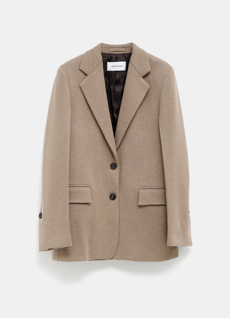 Chaqueta en punto de lana