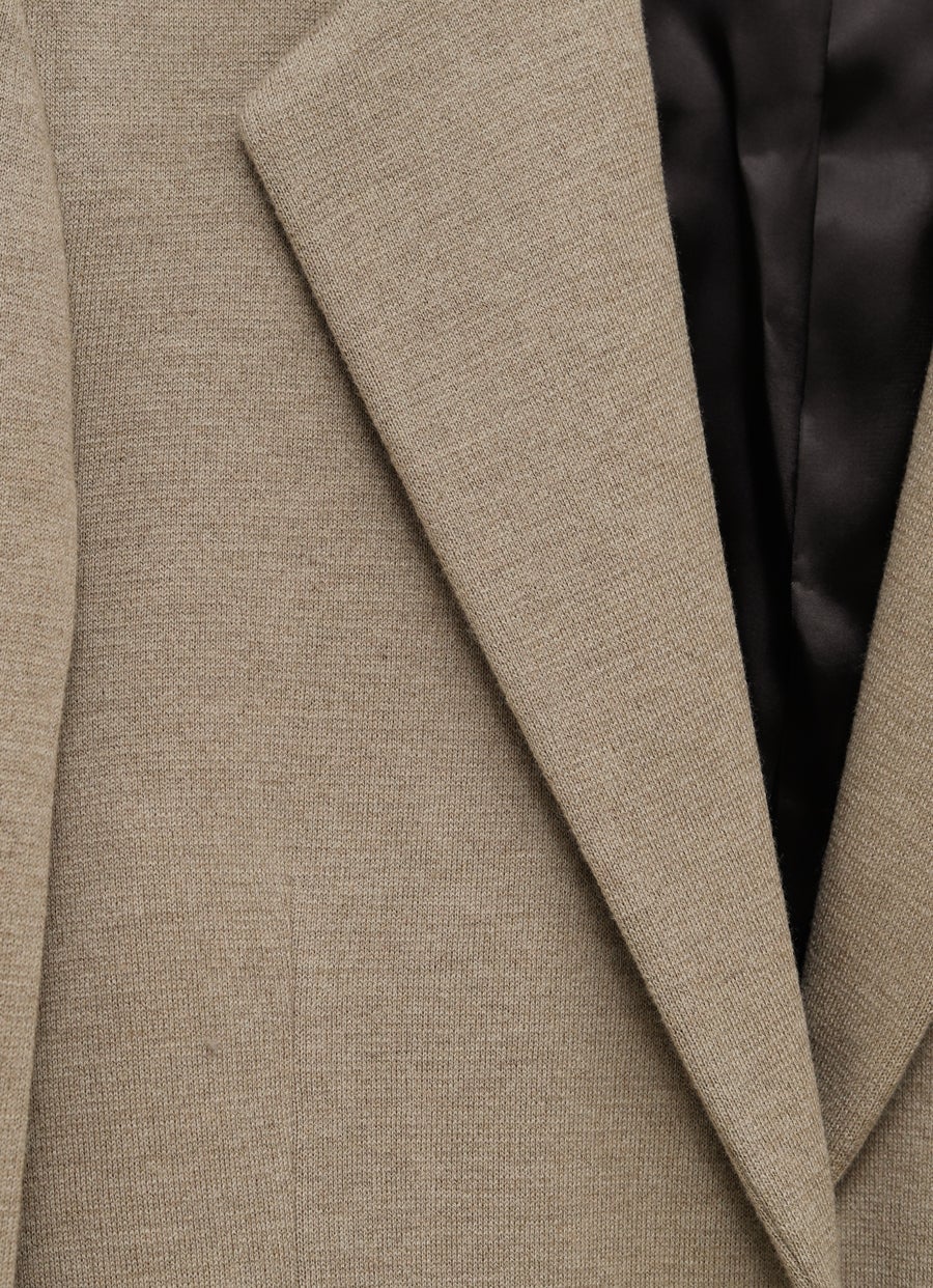 Chaqueta en punto de lana