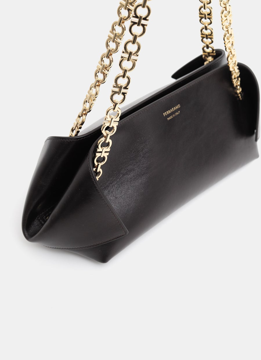 Bolso de hombro Scarf XS con cadena