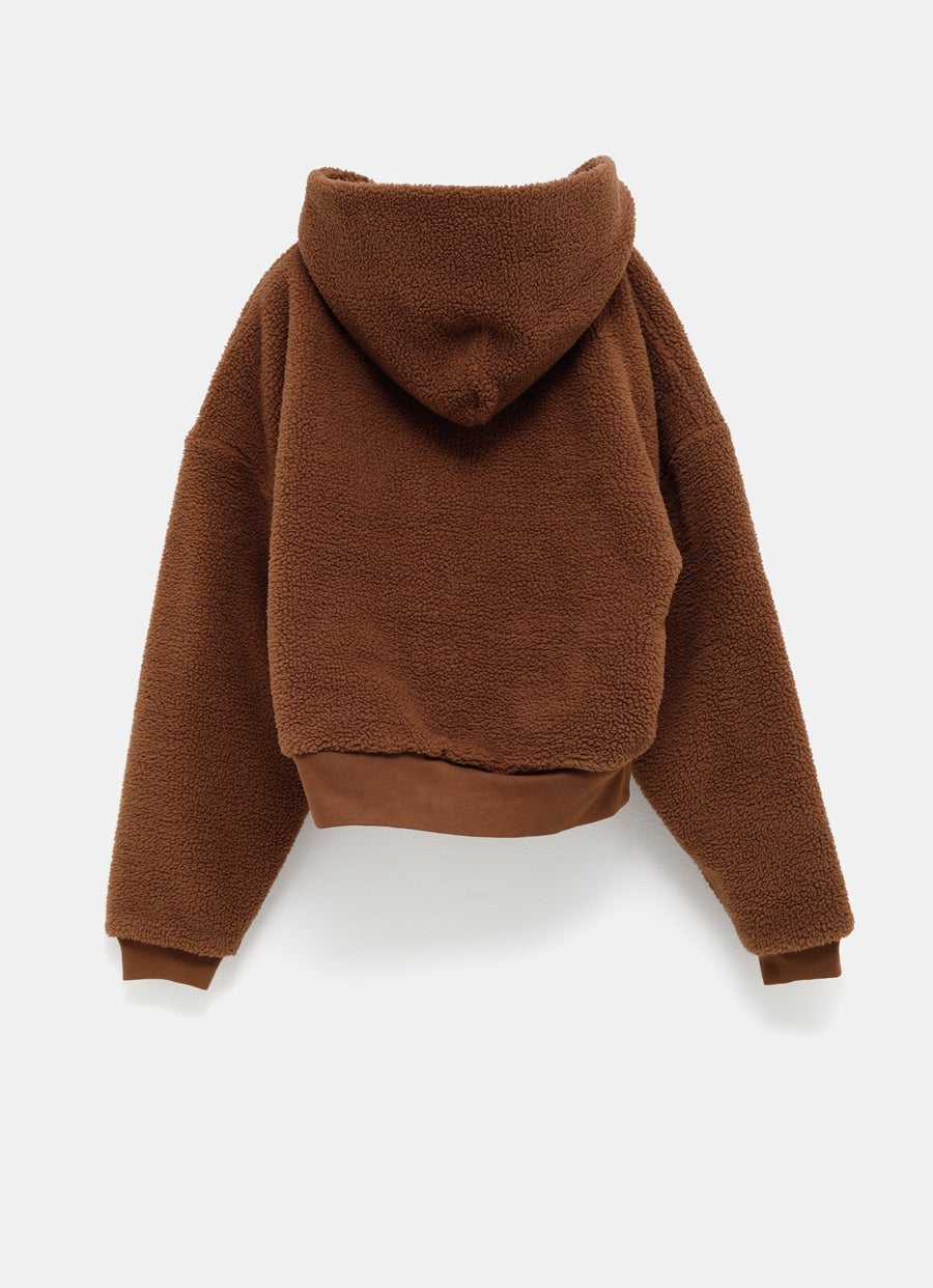 Sudadera con capucha unisex de borreguito