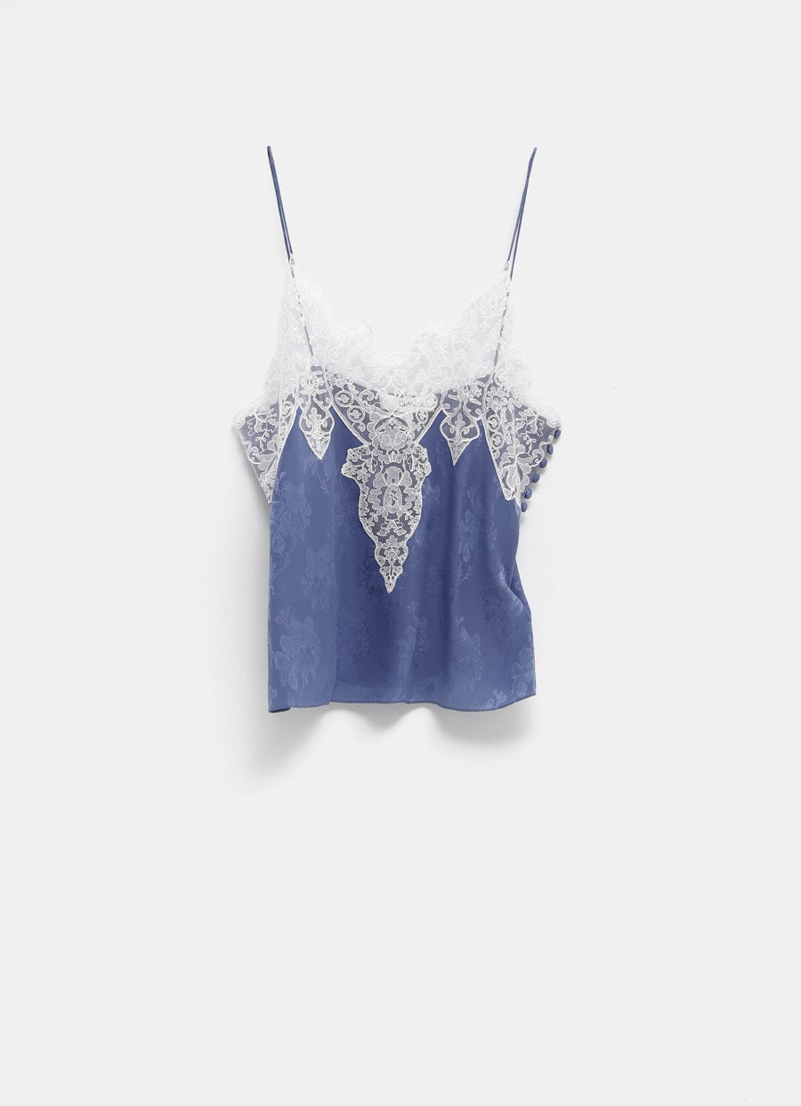 Camisola de Jacquard de seda