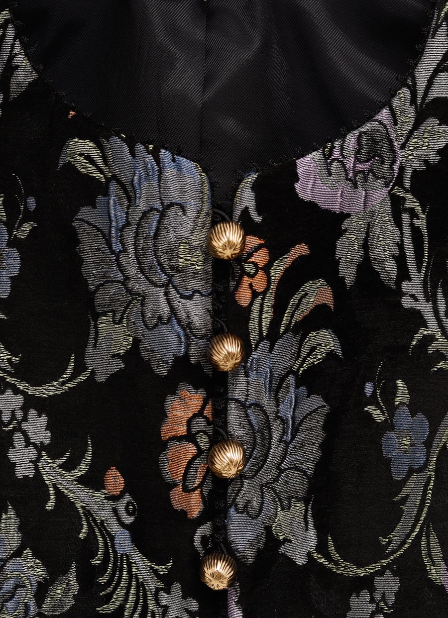 Chaqueta corta floral