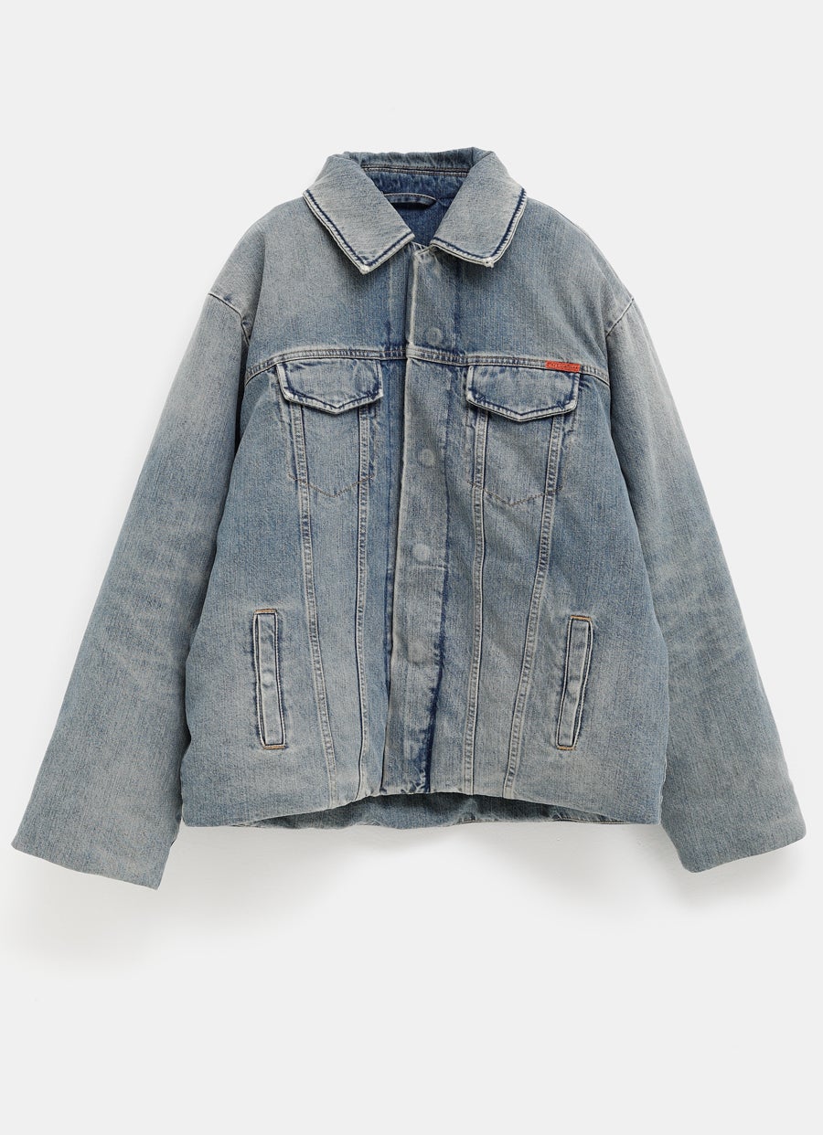 Chaqueta denim acolchada