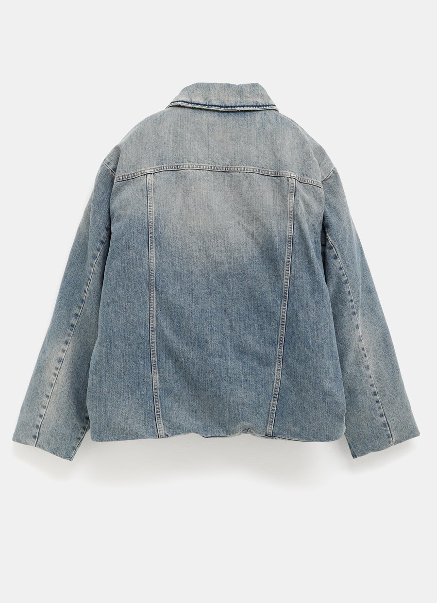Chaqueta denim acolchada