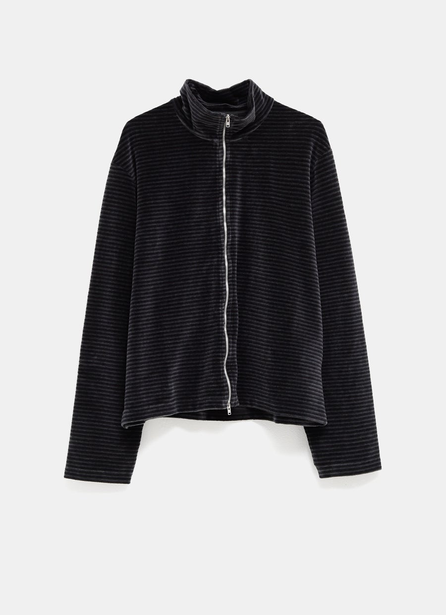 Polo encogido con cremallera para hombre