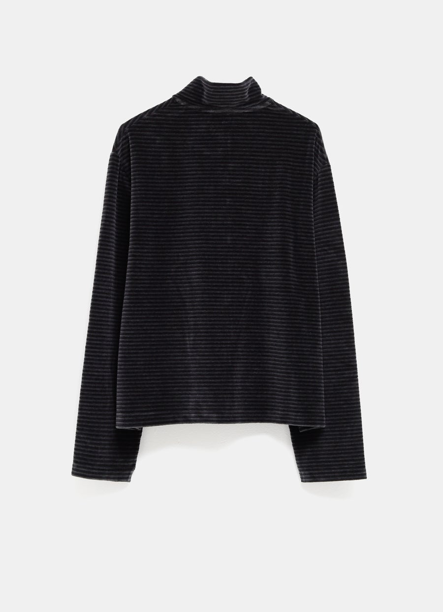 Polo encogido con cremallera para hombre