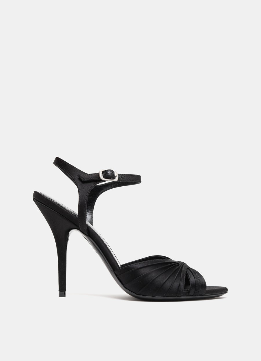 Sandalia de tacón Dynas Plisse