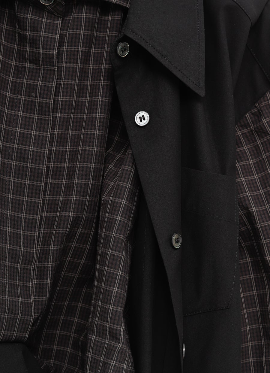 Camisa con fajín para mujer