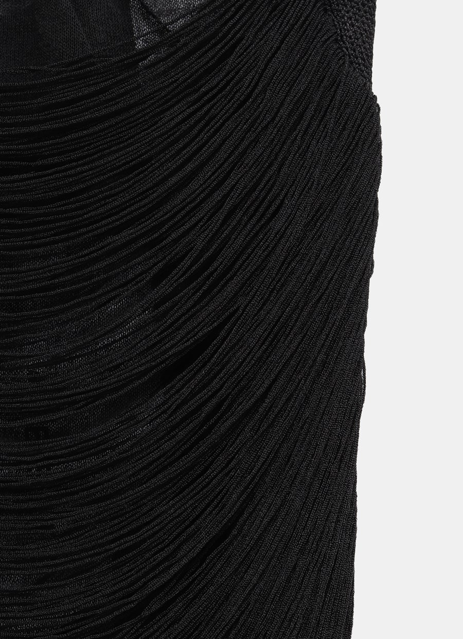 Falda mini de flecos