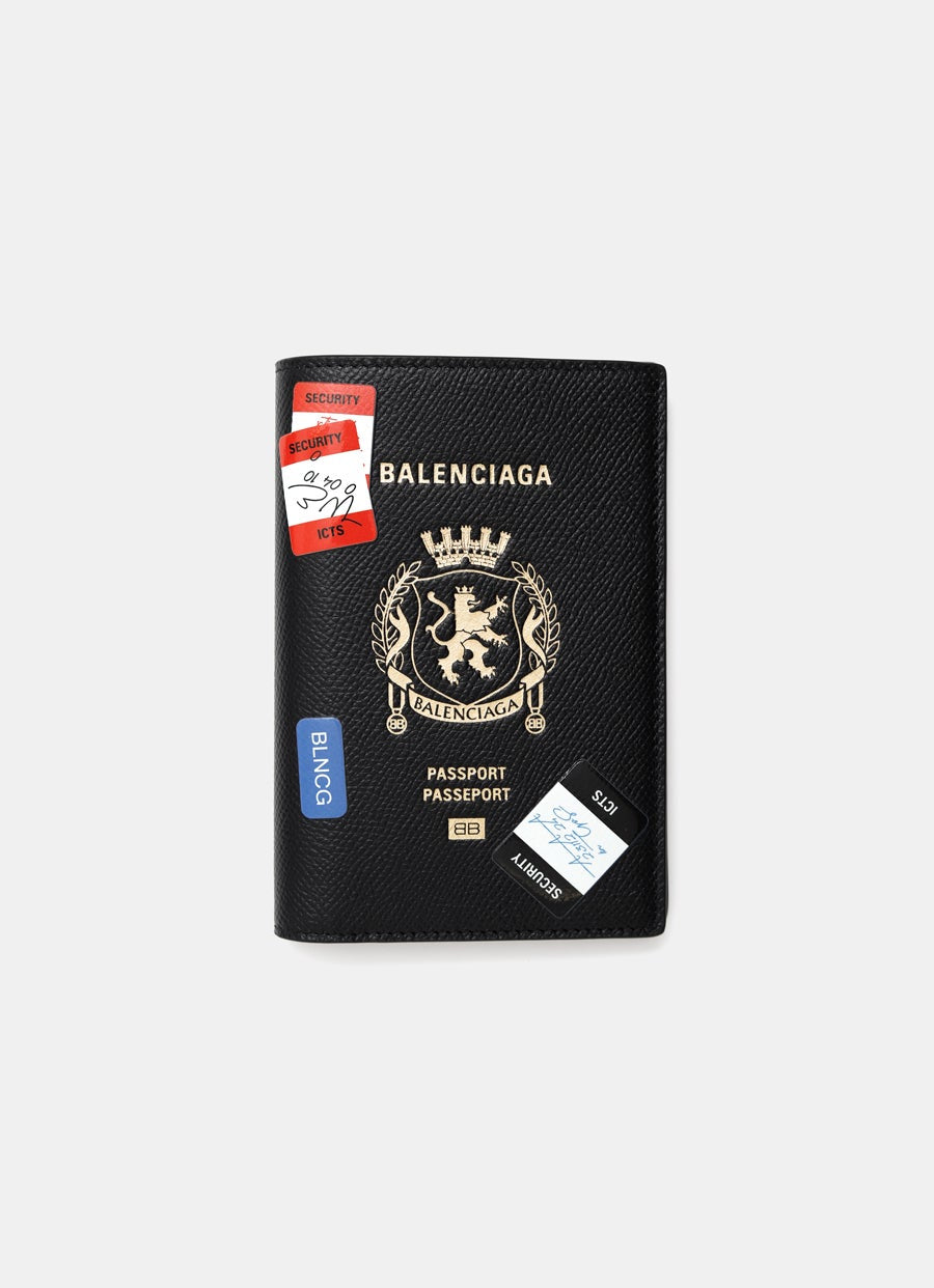 Funda de pasaporte con pegatinas
