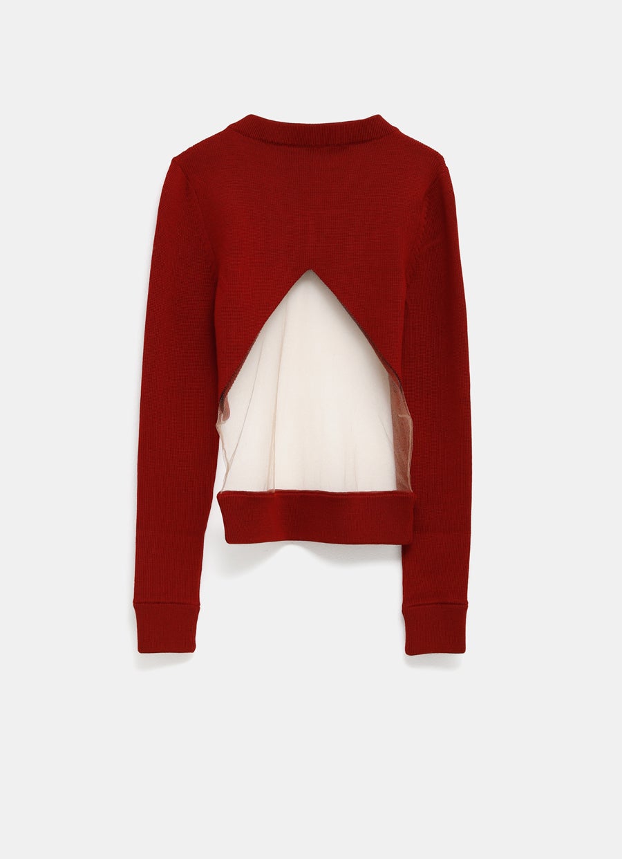 Jersey con triángulo transparente