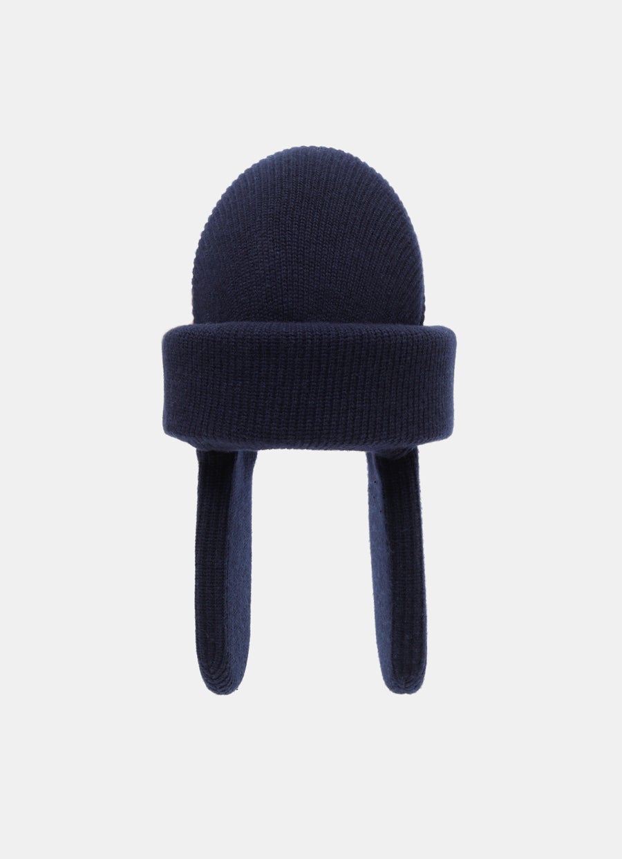 Gorro acolchado de canalé