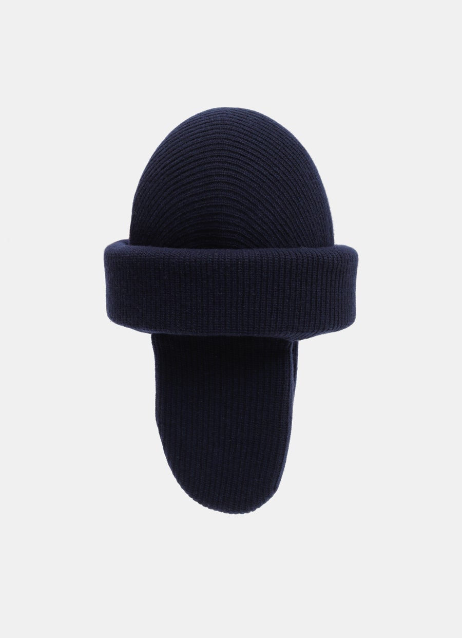 Gorro acolchado de canalé