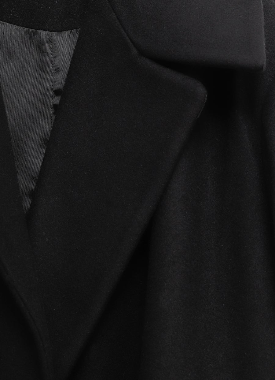 Abrigo de lana oversize