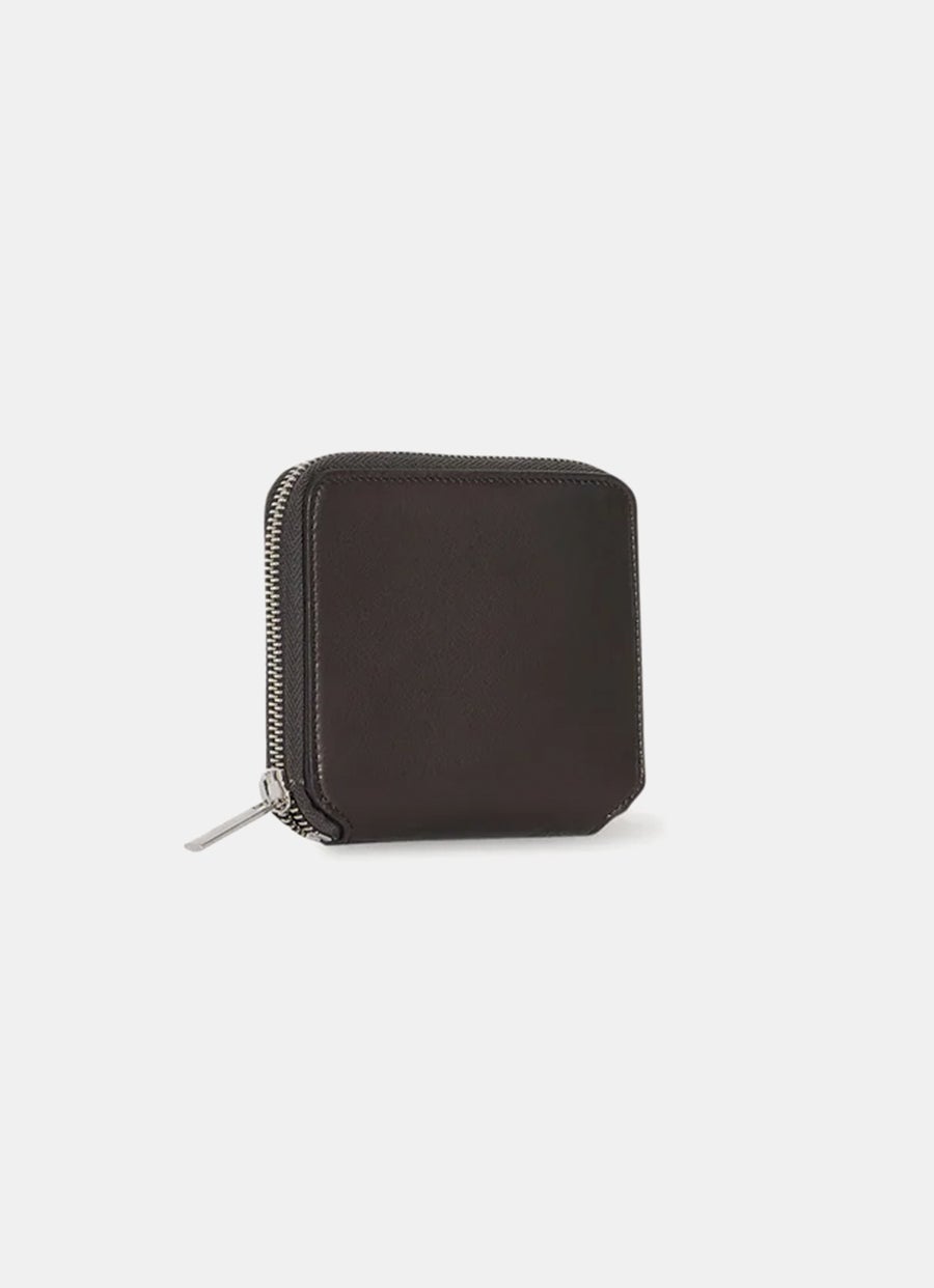 Cartera pequeña con cremallera para hombre