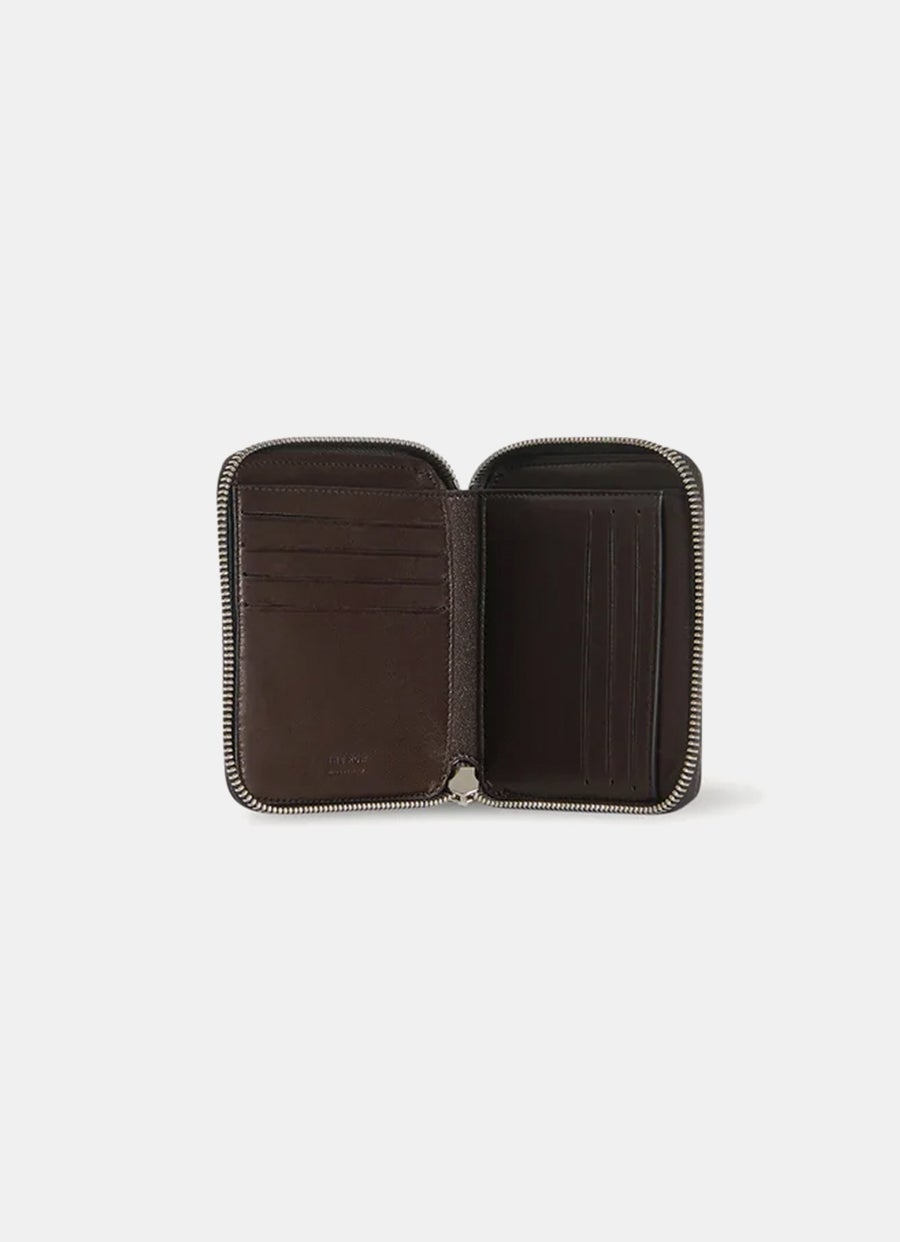 Cartera pequeña con cremallera para hombre