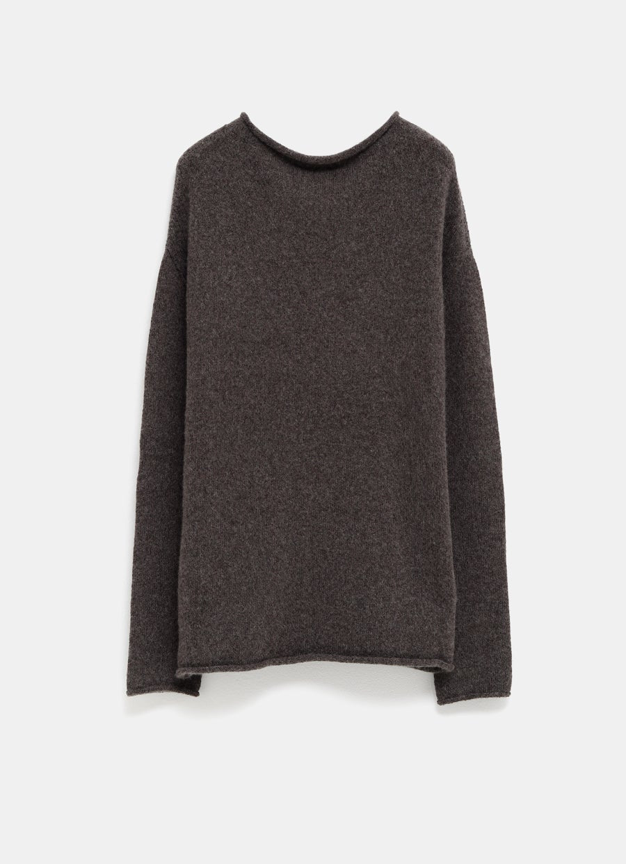 Jersey suave de cuello barco