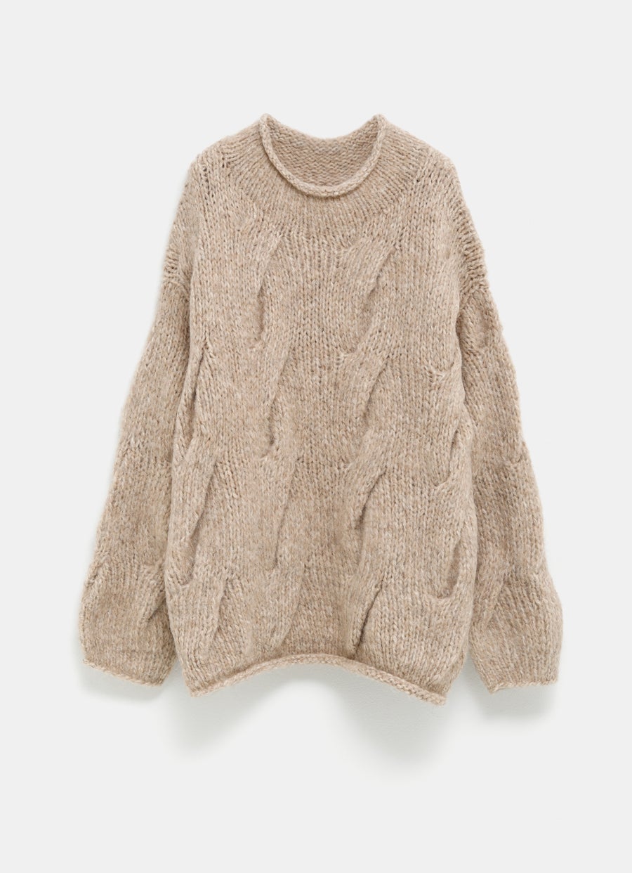 Jersey de ochos tejido a mano