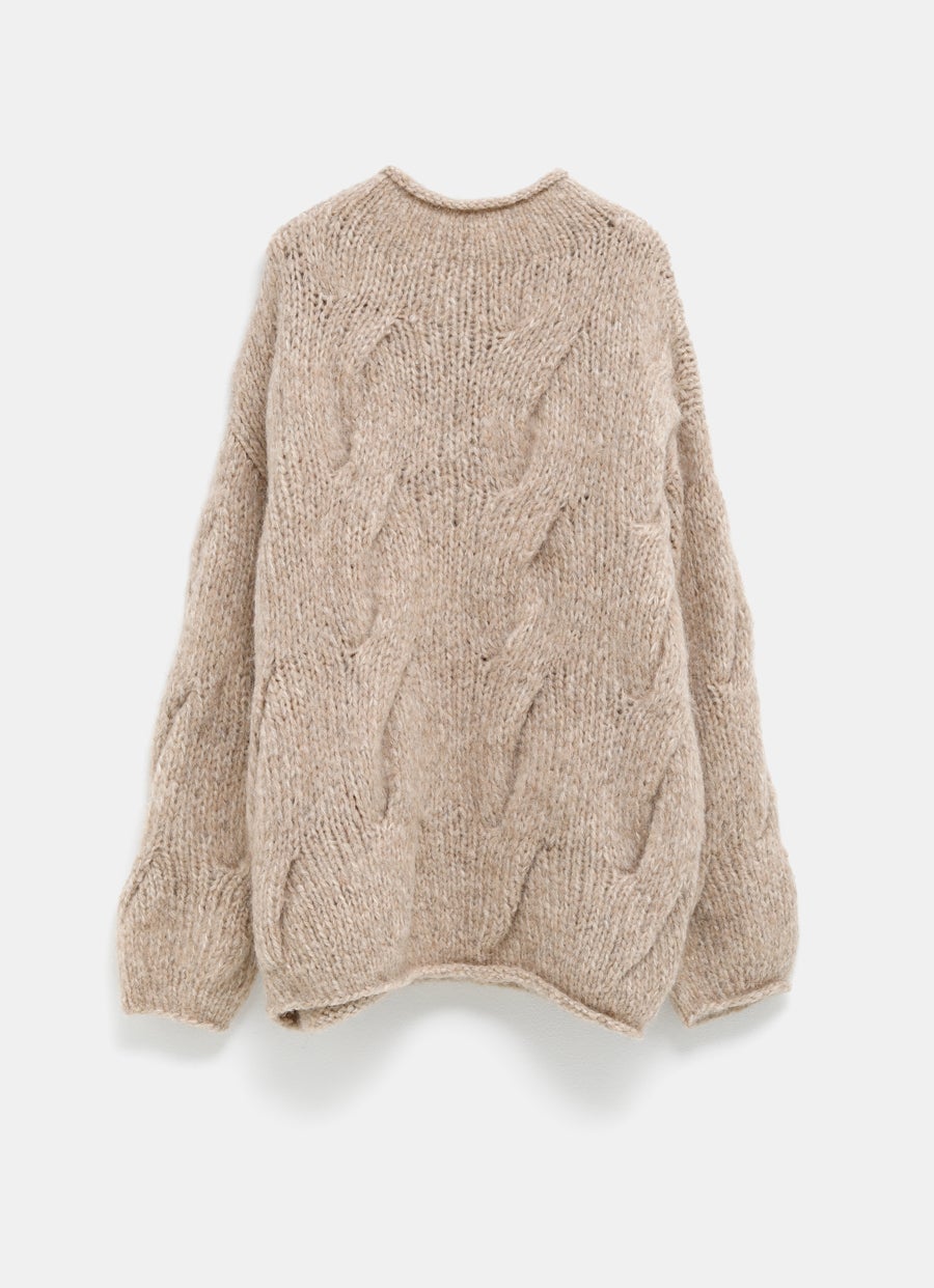 Jersey de ochos tejido a mano