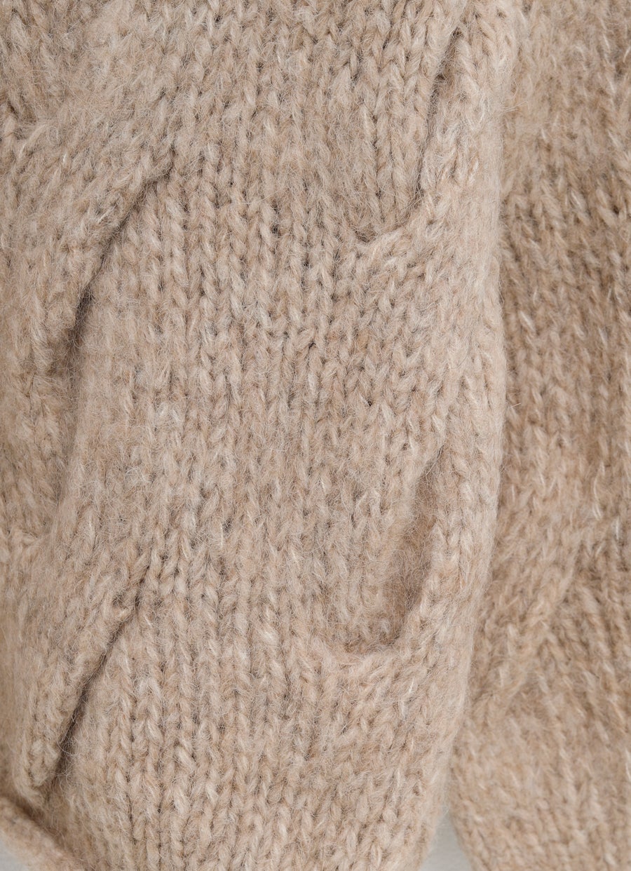 Jersey de ochos tejido a mano