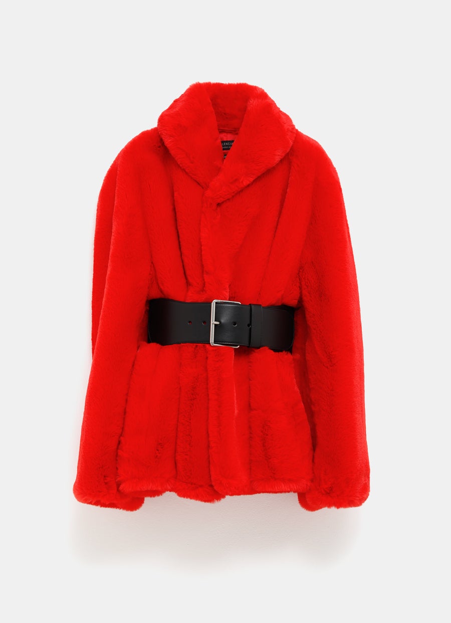 Abrigo de piel sintética