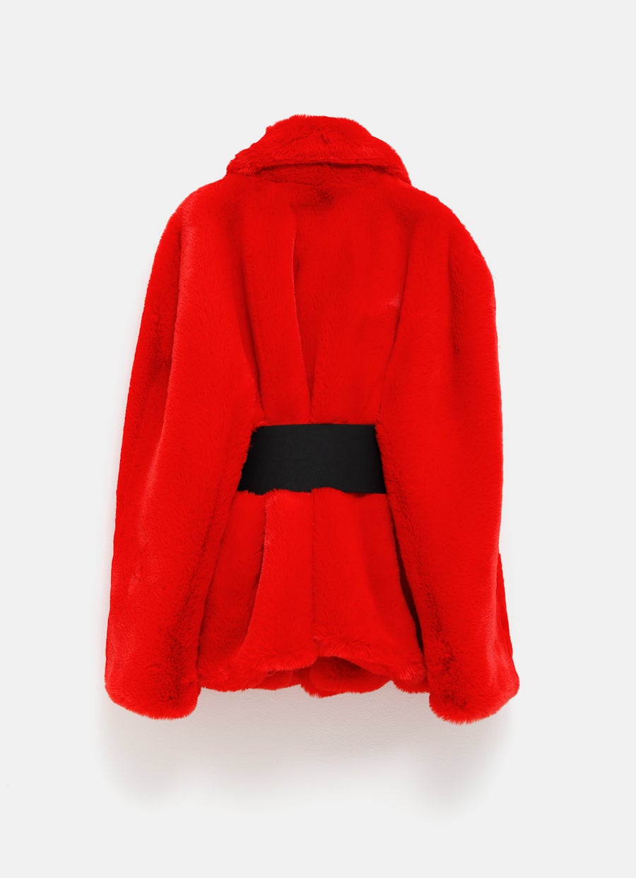 Abrigo de piel sintética