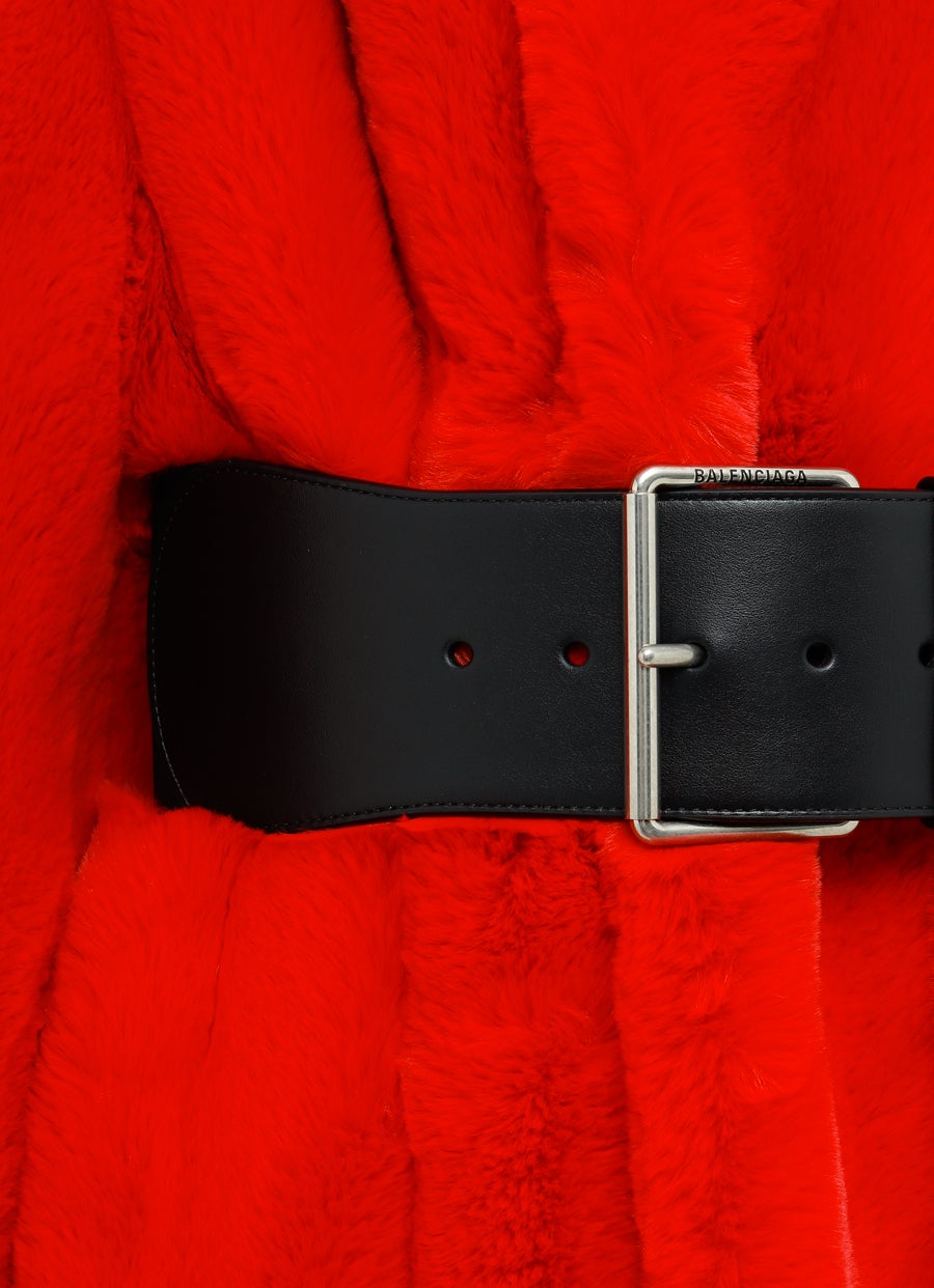 Abrigo de piel sintética