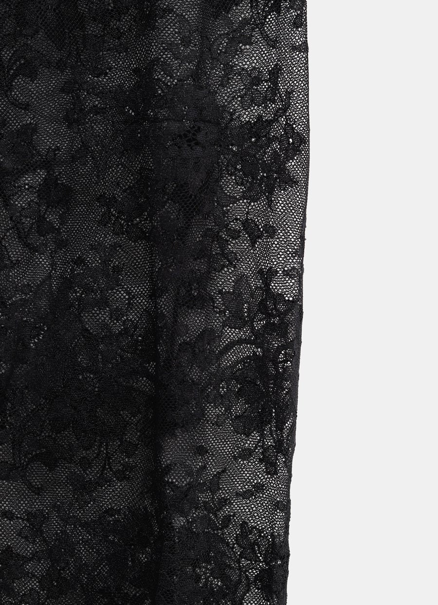 Medias de encaje floral