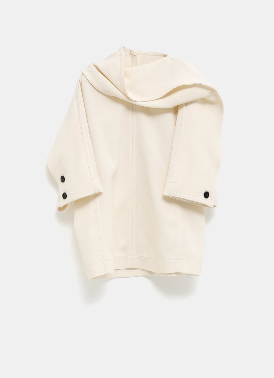 Top de crepé de lana