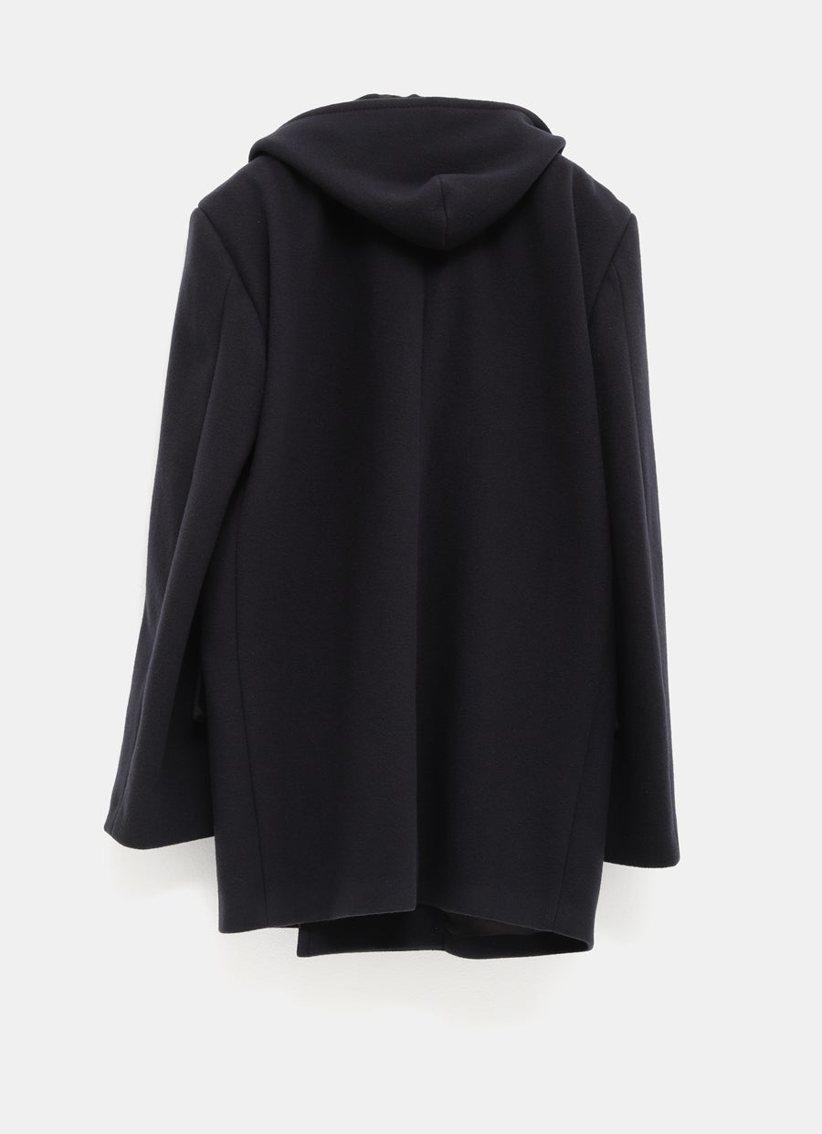 Abrigo corto con capucha para hombre