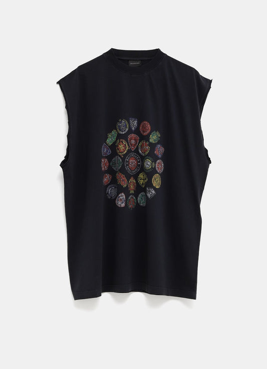 Camiseta sin mangas Spiral Crest para hombre