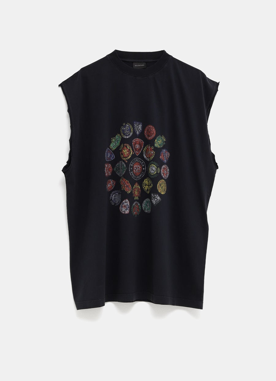 Camiseta sin mangas Spiral Crest para hombre