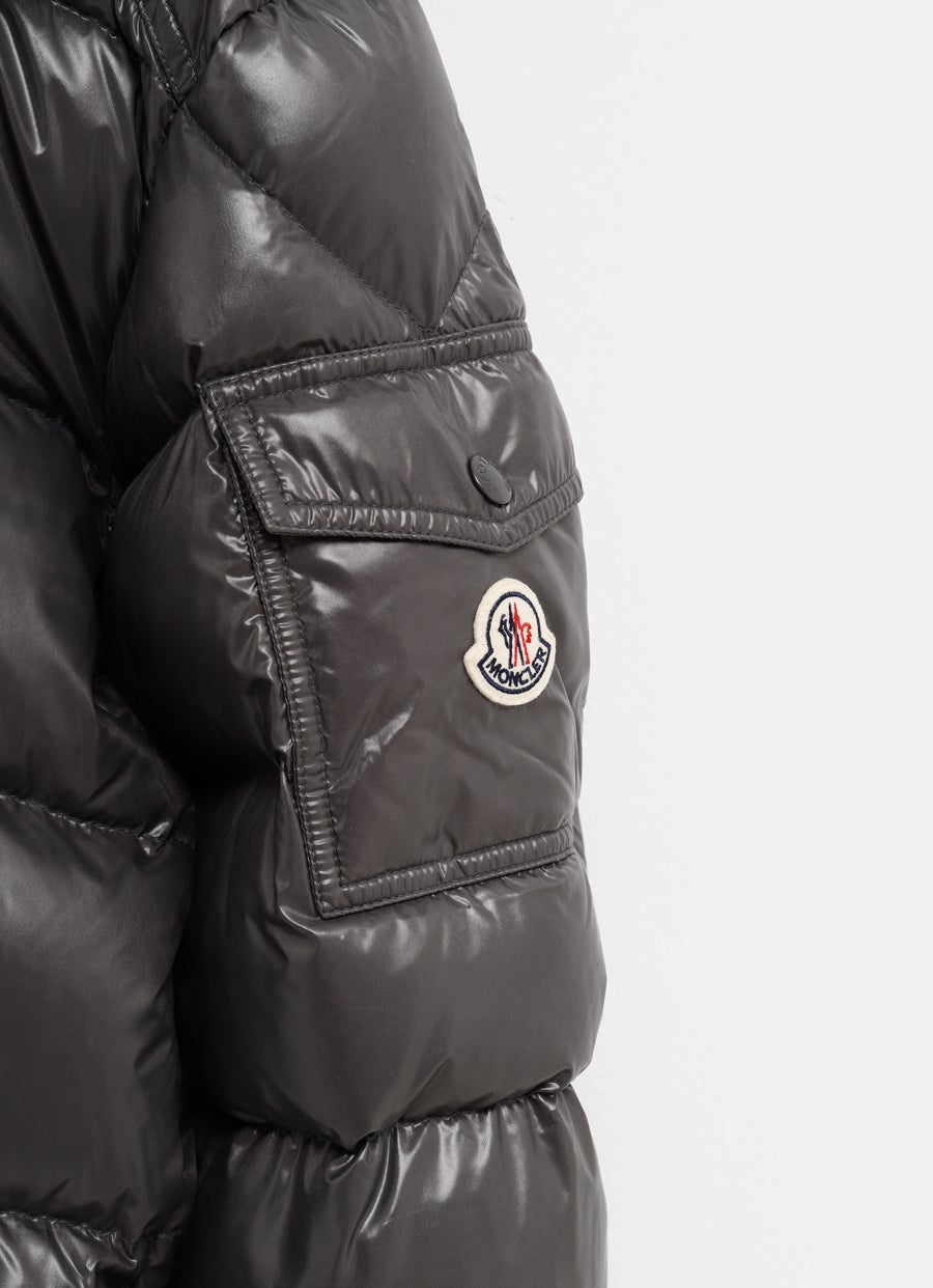 Plumífero corto Maya con capucha para hombre