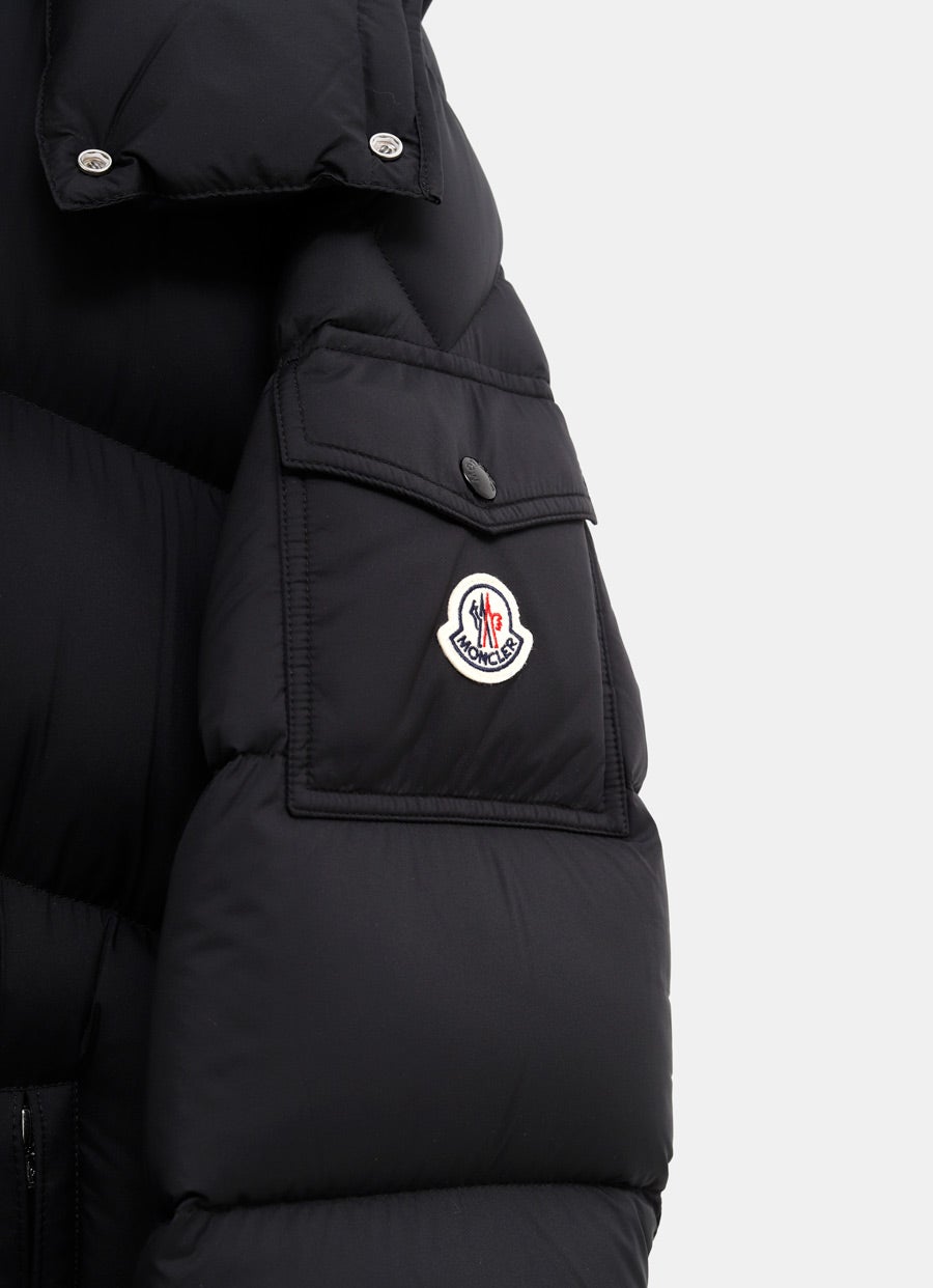 Plumífero largo con capucha Hanoverian para hombre