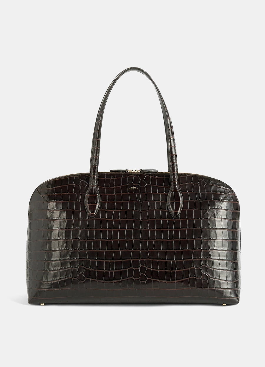 Bolso Tote Day con textura de cocodrilo