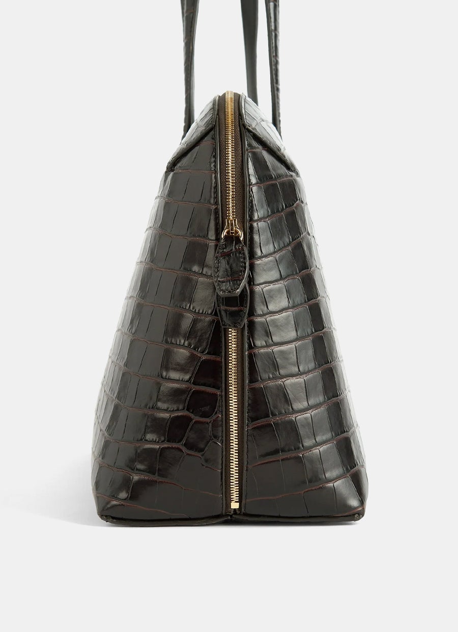 Bolso Tote Day con textura de cocodrilo