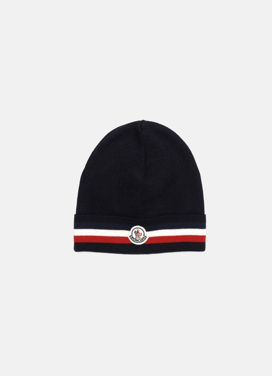Gorro de lana tricolor para hombre