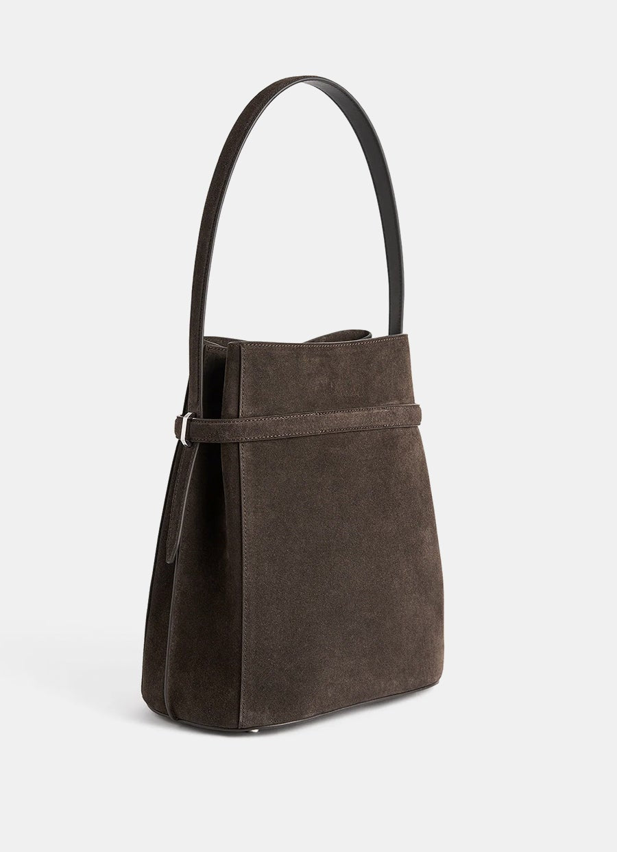 Bolso Belted Bucket de ante
